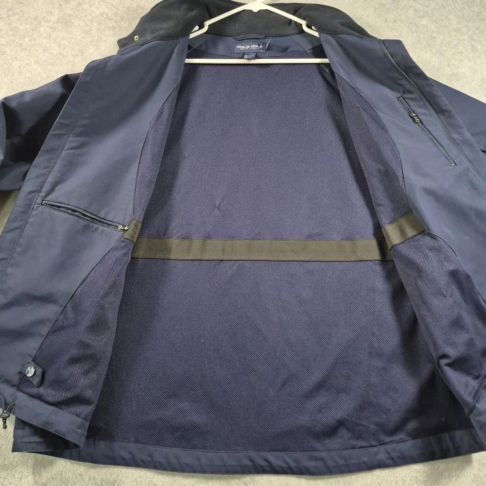 Polo Golf Windbreaker Jacket Mens 2XL Blue‎ Zip Up